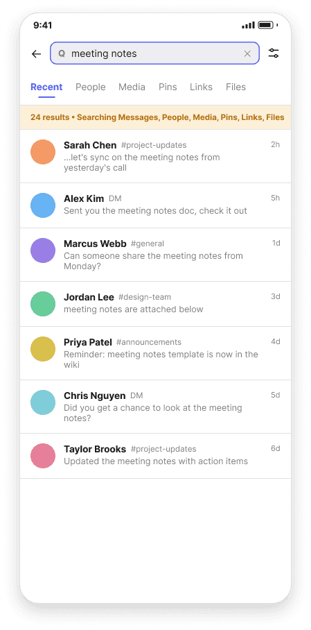 Search Results wireframe